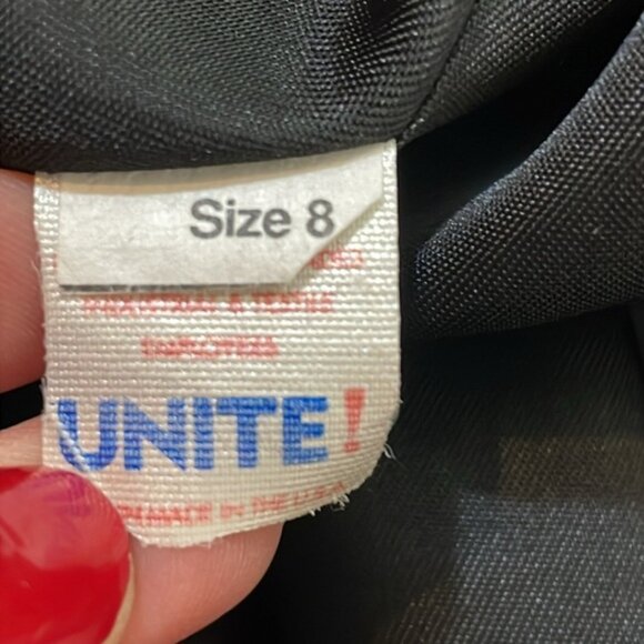 Stunningly Beautiful Wool Velvet Coat Long Made in the USA Dark Gray/Black Sz 8 - Picture 15 of 16